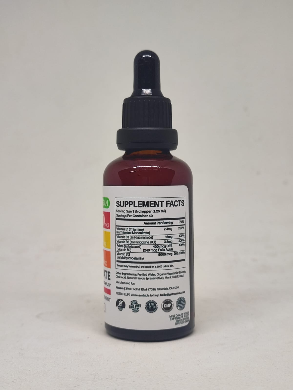 NUSAVA: B12 B6 B1 + niacina y folato